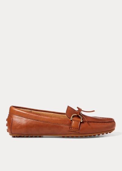 Women's Ralph Lauren Briley Leather Loafers | 781549TXU